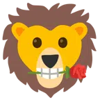 rosa + león