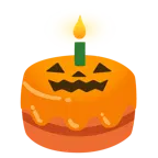 Halloweenkürbis + Geburtstagskuchen