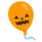 Halloweenkürbis + Luftballon