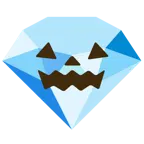 Halloweenkürbis + Edelstein