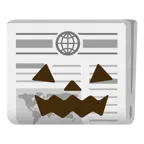 Halloweenkürbis + Zeitung