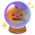 Halloweenkürbis + Kristallkugel