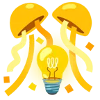 coriandoli + lampadina