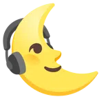 cuffie + faccina ultimo quarto di luna