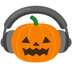 cuffie + zucca di Halloween