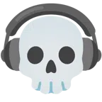 cuffie + teschio