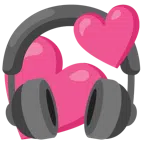 cuffie + due cuori