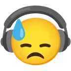 cuffie + faccina abbattuta sudata