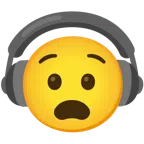 cuffie + faccina angosciata