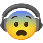 cuffie + faccina impaurita
