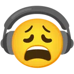 cuffie + faccina esausta