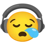 cuffie + faccina assonnata