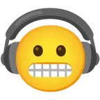 cuffie + faccina con smorfia