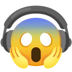 cuffie + faccina terrorizzata