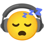 cuffie + faccina che dorme