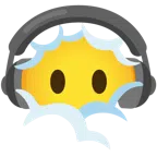 cuffie + testa tra le nuvole