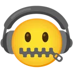cuffie + faccina con bocca con cerniera