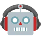 cuffie + faccina di robot