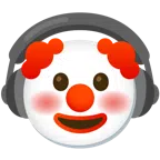 cuffie + faccina pagliaccio