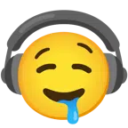 cuffie + faccina che sbava