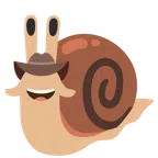 หอยทาก + คาวบอยสวมหมวก