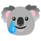 Koala + lachendes Gesicht mit Träne