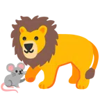 Mäusegesicht + Löwe