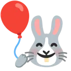 Hasengesicht + Luftballon
