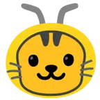 Katzengesicht + Biene