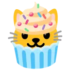 Katzengesicht + Cupcake