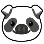 Schweinegesicht + Panda