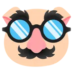 Schweinegesicht + verkleidet