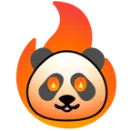 Panda + Feuer