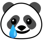 Panda + lachendes Gesicht mit Träne