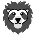 Panda + Löwe