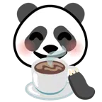 Panda + Heißgetränk