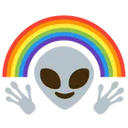 Außerirdischer + Regenbogen