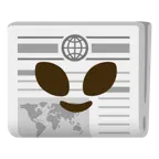 Außerirdischer + Zeitung