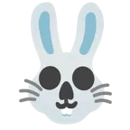 calavera + cara de conejo