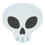 calavera + alienígena