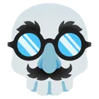 calavera + cara disfrazada