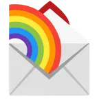 carta de amor + arcoíris
