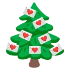 carta de amor + árbol de hoja perenne