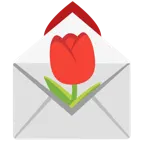 carta de amor + tulipán