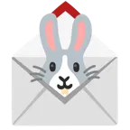 carta de amor + cara de conejo