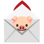 carta de amor + cara de cerdo