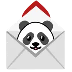 carta de amor + panda