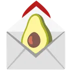 carta de amor + aguacate