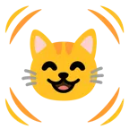 schlagendes Herz + Katzengesicht