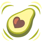 schlagendes Herz + Avocado